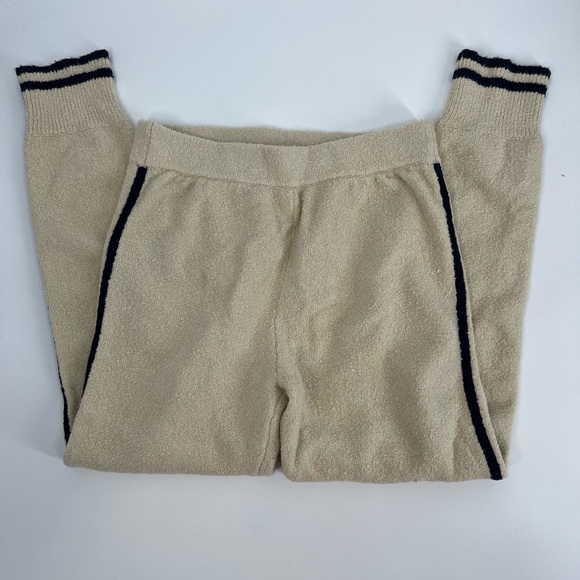 J Crew Cream and Navy voucher lounge set - cardigan and joggers XS and S - Picture 5 of 7